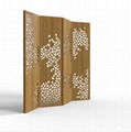 Lace Solid bamboo foldable Screen(2437)