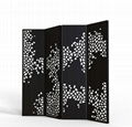 Lace Solid bamboo foldable Screen(2437)