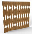 Groovy Solid Bamboo carving Screen(2017)