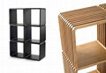 Solid Bamboo Slot Storage Unit(6068) 2