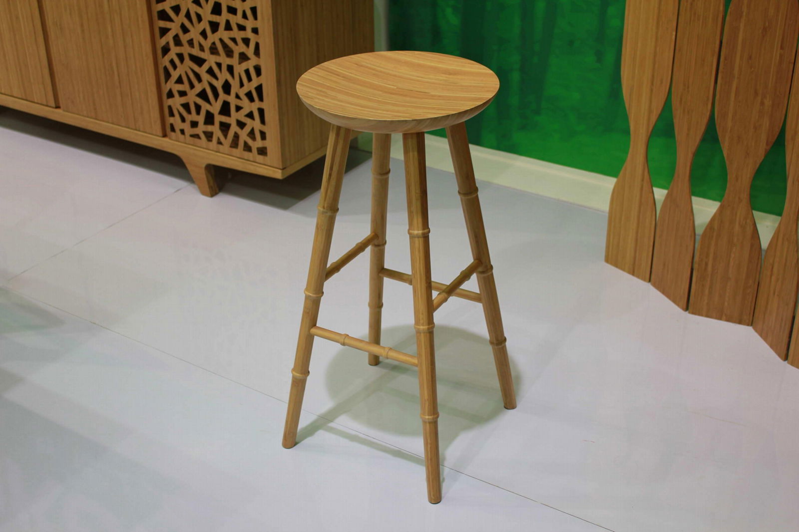 Solid Bamboo barstool (8126) 2