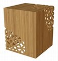 Lace Solid Bamboo End Table / Side Table (9042) 2