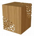 Lace Solid Bamboo End Table / Side Table (9042)