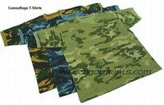 camouflage T-shirt printed 