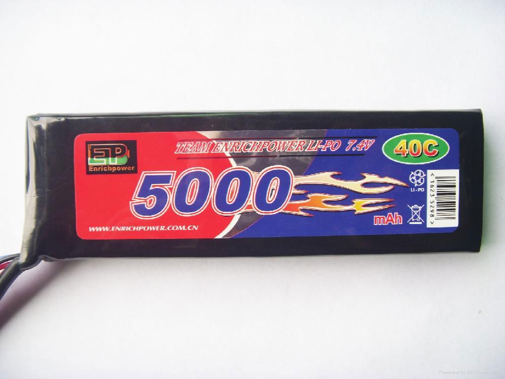 锂聚合物电池EP5200-50C-7.4V 3