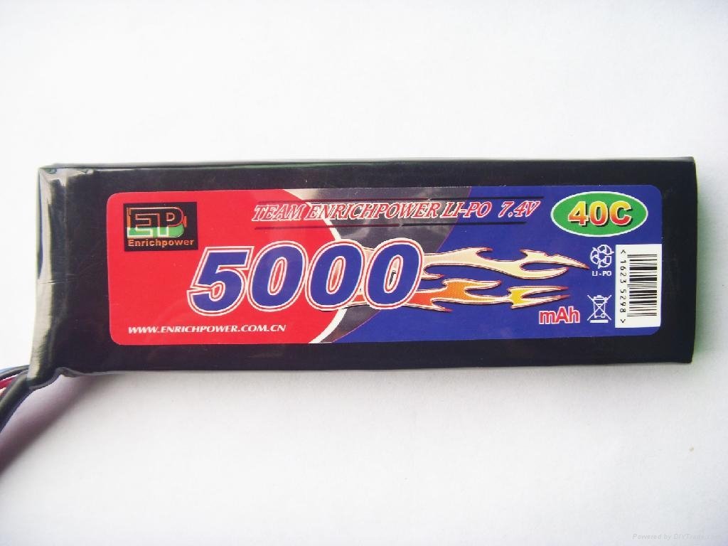 RC Li-PO Battery EP5200-50C-7.4V pack 3