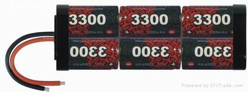 镍氢动力型船模电池SC4000MAH-8.4V 3