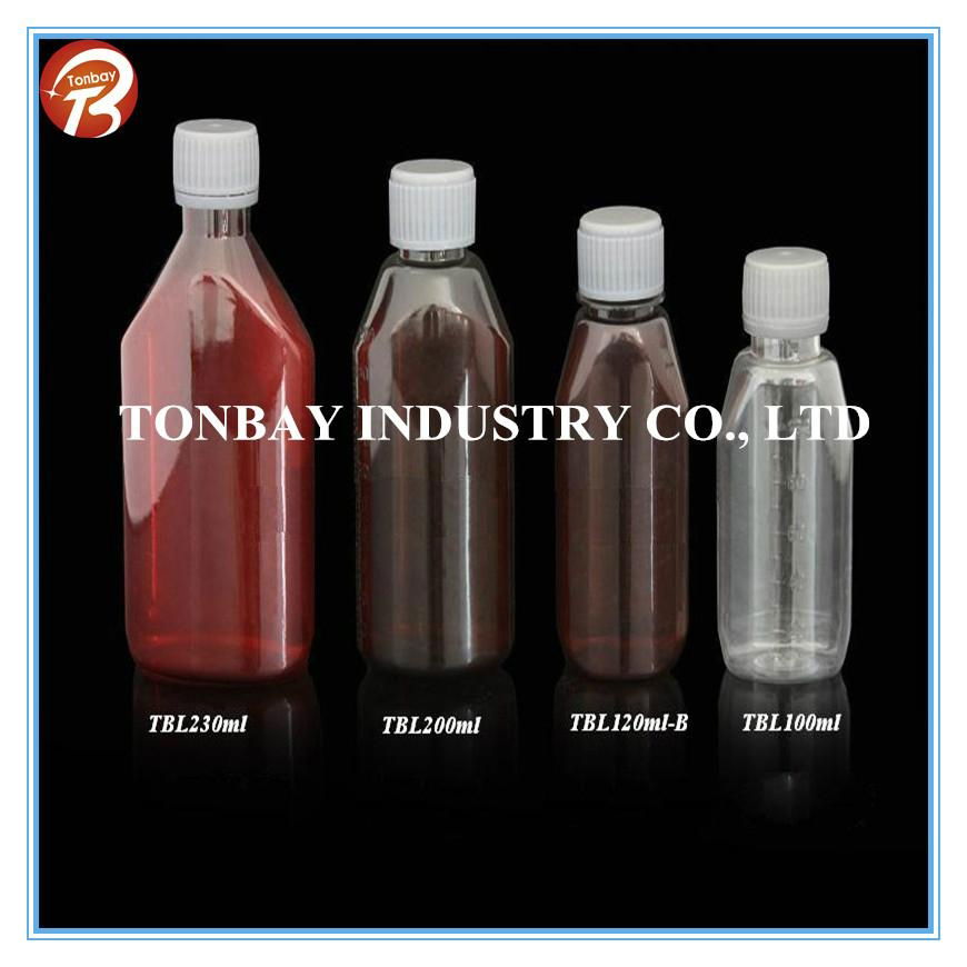 100-230ml  pet plastic bottle for liquid medicine