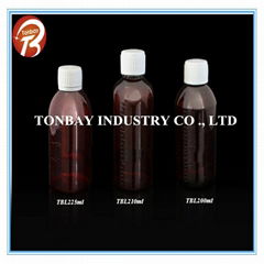 200-225ml pet plastic botlle for liquid medicine