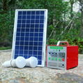 DC12V Solar Camping Lighting System with 5W Solar Panel 3W LED Light