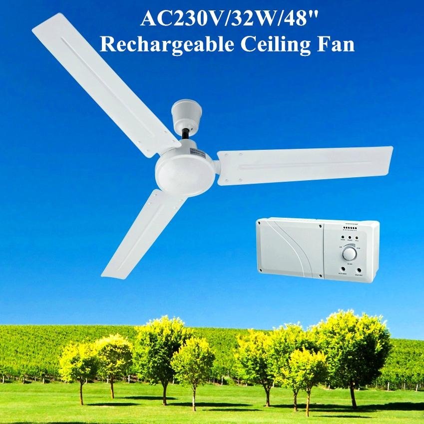 48 Rechargeable Ceiling Fan With 12v, Are There Battery Operated Ceiling Fans