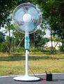 16 Inch AC&DC Operated Solar Stand Fan with Brushless DC12V Motor