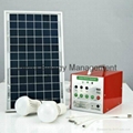 DC12V Solar Camping Lighting System with 5W Solar Panel 3W LED Light