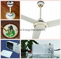 56'' Solar Powered AC DC Rechargeable Ceiling Fan with 7AH Battery BLDC Motor 1