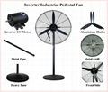 26" 30" AC230V Input Energy Saving Industrial Pedestal Fan  with BLDC Motor 75W