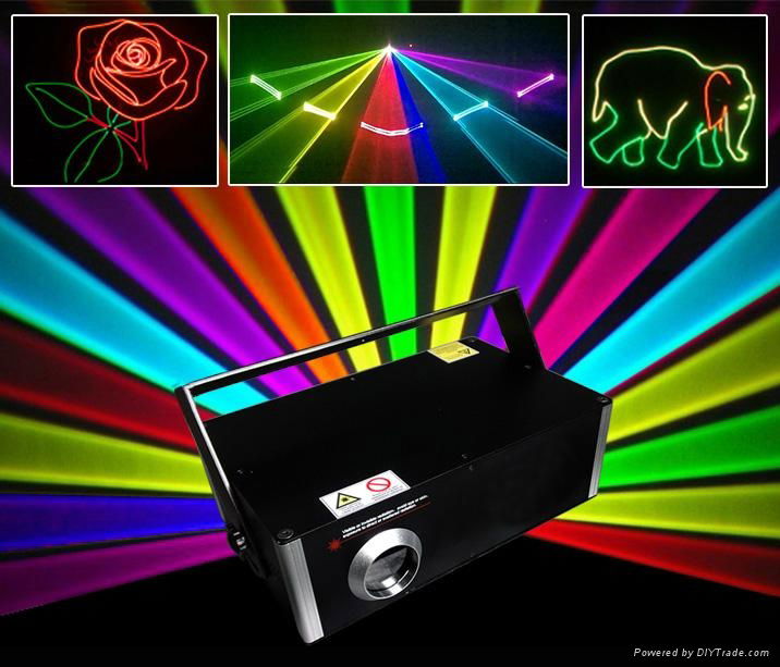 2000mW NIGHT CLUB FULL COLOR RGB ANALOGUE LASER LIGHT SHOW 2