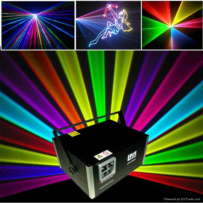 High power 2W animation RGB stage Outdoor laser light 3