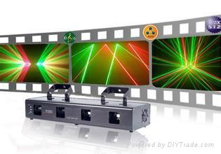 400mw Four tunnels Red and green laser stage light equipment 5