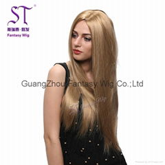 Europe and the United States women long straight hair wig