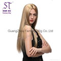 Europe and the United States women long straight hair wig 3