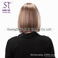 Women BOB grandma grey short straight hair