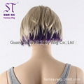 High-end store window mannequin shows short hair wigs 3