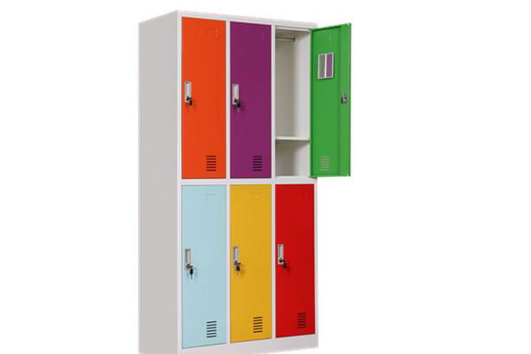 colorful door office locker