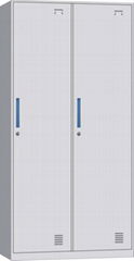 2 Door Steel Cabinet Locker Furniture Storage Locker Cabinet Steel Employee Lock