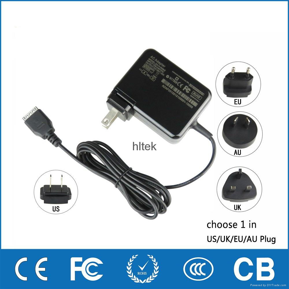 Tablet pc charger wall plug EU US UK AU for HP Slate2,Slate500,HSTNN-DA20 21