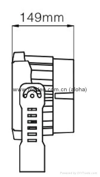 LED Projector Light 18X3W CREE 5