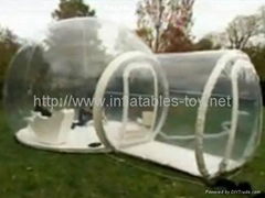 clear inflatable bubble tent for holiday leisure and outdoor activities