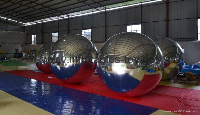 Giant Glossy PVC Inflatable Advertising Mirror Balloons,Customized Inflatable Mi