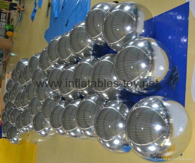 Cartoon PVC Inflatable Advertising Mirror Balloons For Decoration Fashion Show