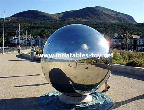 Full color Large Mirrorr Ball Inflatable Advertising Balloons