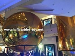 Inflatable Decorative Mirror Balls, Fashion Show Silver Balloon Decorations