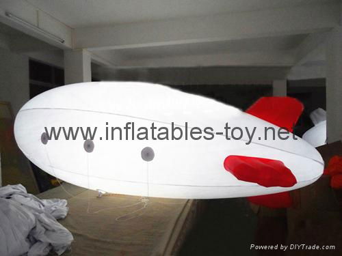 Printed Helium Inflatable Zepelin with LED lights 3
