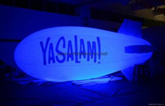 Printed Helium Inflatable Zepelin with LED lights