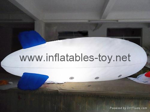 Printed Helium Inflatable Zepelin with LED lights 5