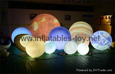 LED Globe Planet  Decoration Balloon, Inflatable Solar System Balloon 2