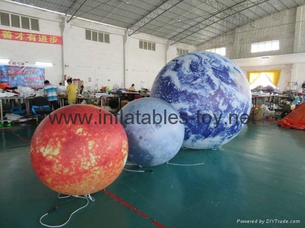 LED Globe Planet  Decoration Balloon, Inflatable Solar System Balloon 5