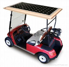 solar electric golf  car