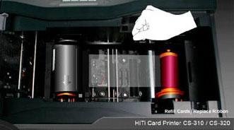 Compatible HiTi YMCKO full color card printer ribbon 3