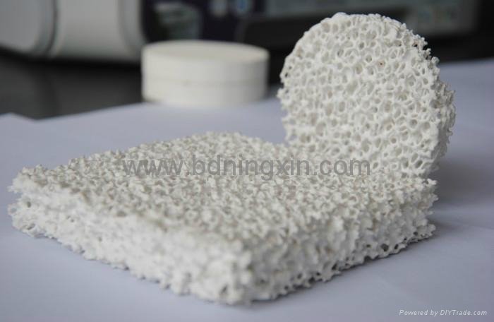 Alumina ceramic foam filters for aluminium filtration