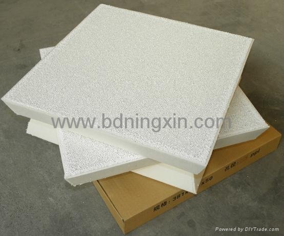 Alumina ceramic foam filters for aluminium filtration 4