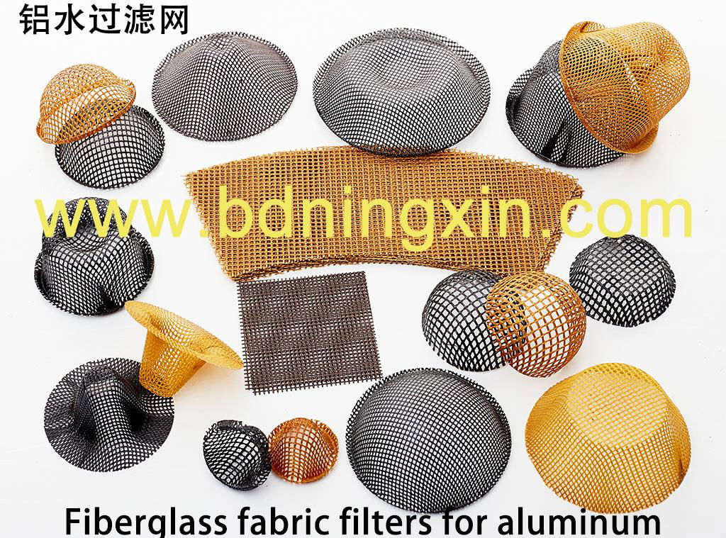 Glass cloth filter for molten aluminium filtration