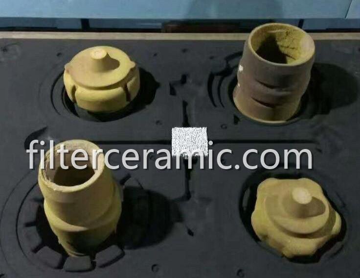 Sic ceramic foam filter for ferrous casting filtration 5