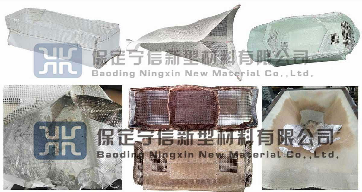 Glass cloth filter bag and combo bag for molten aluminium filtration 5