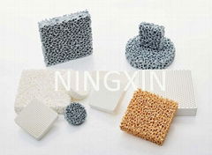 Ceramic foam filter for ferrous and non