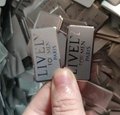 Custom embossed shinny silver adhesive label for perfume bottle 2