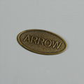 custom antique brass embossed furniture badge outdoors furniture label 5